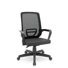 Cadeira Presidente Adrix Vinil Preto Relax system Com Apoio De Cabeça Plaxmetal