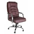 Cadeira Presidente Base Cromada Lyon Vermelho