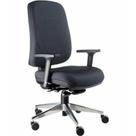 Cadeira Presidente Com Base Cromada Linha New Confort Preto Cadeira Presidente Com Base Cromada Linha New Confort Preto