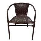 Cadeira Ravena Poltrona Junco área Jardim Terraço Deck Chocolate