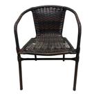 Cadeira Ravena Poltrona Junco área Jardim Terraço Deck Cor:bonze