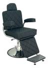 Cadeira Reclinável Barbeiro E Salão Hidráulico Redondo Cor Preto acetinado Cadeira Reclinável Barbeiro E Salão Hidráulico Redondo Cor Preto acetinado