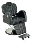 Cadeira Reclinável Hidráulico Redonda Para barbearia Preto croco