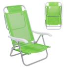 Cadeira Reclinável Sunny 6 Posições Em Alumíno Para Praia Piscina Camping Verde - 063003 Belfix