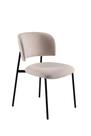 Cadeira Régia Base Aço Preto Tecido Boucle Off White - OOCA Móveis