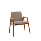 Cadeira Rodrigues Linho Bege 77x61x57 cm Daf Mobiliário