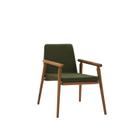 Cadeira Rodrigues Veludo Verde Militar 77x61x57 cm Daf