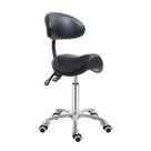 Cadeira Saddle Stool Antlu com suporte traseiro para Salon Black