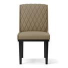 Cadeira Sala De Jantar Base Madeira Preto Kit 4 Sofia Suede D03 - D'rossi Cor Marrom Rato Cadeira Sala De Jantar Base Madeira Preto Kit 4 Sofia Suede D03 - D'rossi Cor Marrom Rato