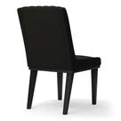 Cadeira Sala De Jantar Base Madeira Preto Sofia Suede D03 - D'rossi Cor Preto Cadeira Sala De Jantar Base Madeira Preto Sofia Suede D03 - D'rossi Cor Preto