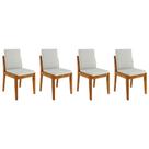 Cadeira Sala de Jantar Lady Kit 4 Uni Natural - Nesher Cadeira Sala de Jantar Lady Kit 4 Uni Natural - Nesher