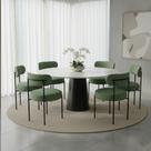 Cadeira Sala de Jantar Margara Kit 6 em Aço Preto Napoli Impermeável D03 - D Rossi