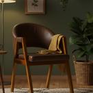 Cadeira Sala de Jantar Premium com Braço Madeira Maciça Movellu Home