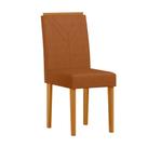 Cadeira Sala Jantar Amanda Kit 2 Ype/Bouclé Damasco