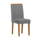 Cadeira Sala Jantar Aurea Kit 2 Ype/Bouclé Cinza