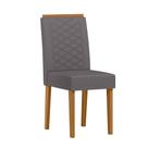 Cadeira Sala Jantar Aurea Kit 2 Ype/Veludo Cinza