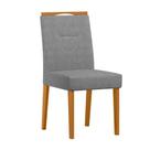 Cadeira Sala Jantar Lectus Kit 2 Ype/Bouclé Cinza