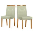 Cadeira Sala Jantar Lectus Kit 2 Ype/Linho Palha