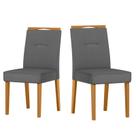 Cadeira Sala Jantar Lectus Kit 2 Ype/Veludo Cinza