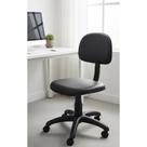 Cadeira Secretária Giratória Ergonômica material sintético Pret Cadeira Secretária Giratória Ergonômica material sintético Pret