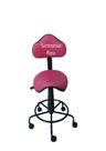 Cadeira sela estetica - regulagem de altura a gás - para dentista, manicure, tatuador, estrela de ferro corano pink