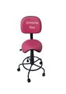Cadeira sela secretaria estética para manicure tatuador dentista base ferro com rodízio corano pink Cadeira sela secretaria estética para manicure tatuador dentista base ferro com rodízio corano pink