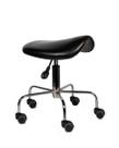 cadeira sela texas style preta cromada dentista tatuador estetica manicure odontologia consultorio luxo premium