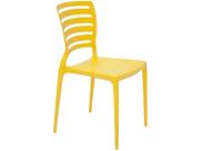 Cadeira Sofia encosto horizontal amarela Tramontina 92237000