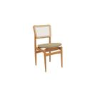 Cadeira Stela com Tela Sala de Jantar Premium Bege