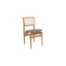 Cadeira Stela com Tela Sala de Jantar Premium Fendi/Bege