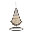 Cadeira Suspensa Egg com Suporte Marrom Cadeira Suspensa Egg com Suporte Marrom