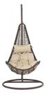 Cadeira Suspensa Marrom Egg Com Suporte 118x96x61 Cm
