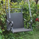 Cadeira suspensa Swing International Caravan Resin Wicker Steel Cadeira suspensa Swing International Caravan Resin Wicker Steel