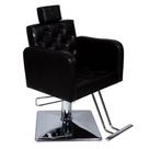 Cadeira Tokyo Hidráulica Fixa Base Quadrada Preto croco Cadeira Tokyo Hidráulica Fixa Base Quadrada Preto croco