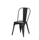 Cadeira Tolix Iron Design Preto Fosco Aço Industrial Sala