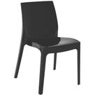 Cadeira Tramontina Alice Brilho Summa Em Polipropileno Preto 92037009