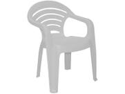 Cadeira Tramontina Angra Basic com Braços em Polipropileno Branco Cadeira Tramontina Angra Basic com Braços em Polipropileno Branco
