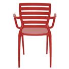 Cadeira Tramontina Sofia Encosto Horizontal Vermelho
