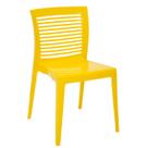 Cadeira Tramontina Victória em Polipropileno Amarelo com Encosto Horizontal