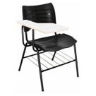 Cadeira Universitária Plástica Prancheta MDF Cor Preto Masticmol Cadeira Universitária Plástica Prancheta MDF Cor Preto Masticmol