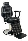 Cadeira Valentina Black Reclinável Hidráulica Estofado Preto Guarani