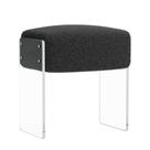 Cadeira Vanity Stool e apoio para pés Modern Boucle Bitaycan Cadeira Vanity Stool e apoio para pés Modern Boucle Bitaycan