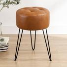 Cadeira Vanity Stool LUE BONA em material sintético para sala de maquiagem