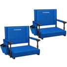 Cadeira VIVOHOME Stadium Seats, pacote com 2 assentos com almofada e porta-copos