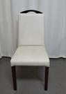 Cadeira Way material sintético Branco com Imbuia