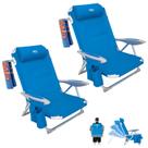 Cadeira WEJOY leve e dobrável, kit com 2, azul, 4 posições