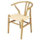 Cadeira Wishbone Valentina Madeira Clara Assento em Rattan