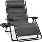 Cadeira Zero Gravity Best Choice Products Oversize Grey