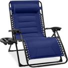 Cadeira Zero Gravity Best Choice Products Oversized Blue