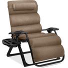 Cadeira Zero Gravity Best Choice Products Oversized Taupe